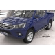 Пороги алюминиевые Emerald Black для Toyota Hilux 2015-2021