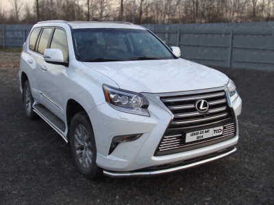 Защита переднего бампера 60 мм ТСС для Lexus GX460 2014-2019