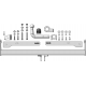 Фаркоп оцинкованный для Skoda Kodiaq 2017-2023, Volkswagen Tiguan II 2016-2024, Volkswagen Tiguan 2007-2016, Skoda Yeti 2009-2018, Audi Q3 2011-2019 крепление шара на двух болтах