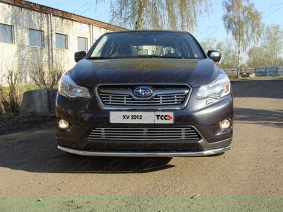 Накладка решётки радиатора нижняя 12 мм ТСС для Subaru XV 2011-2017