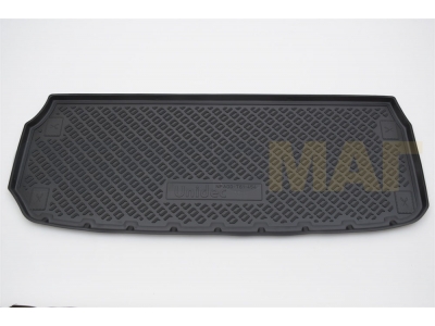 Коврик в багажник Norplast чёрный с разложенным 3 рядом для Nissan Pathfinder R52 2014-2021