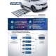 Пороги алюминиевые Rival Black для Kia Sorento Prime 2018-2021