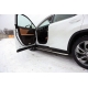 Пороги с площадкой алюминиевый лист 42 мм ТСС для Lexus RX F-Sport 2015-2021