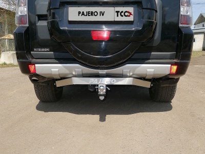 Фаркоп ТСС надпись Pajero для Mitsubishi Pajero 4 2006-2021