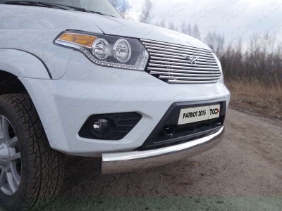 Накладка решётки радиатора 16 мм ТСС для УАЗ Патриот 2015-2021