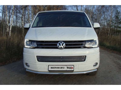 Накладка решётки радиатора 12 мм ТСС для Volkswagen Multivan/Caravelle 2009-2015