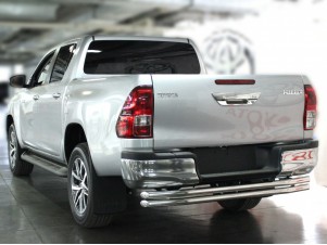 Защита заднего бампера d-53+53 для Toyota Hilux 2020 – н.в. TH20_3BO
