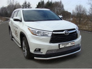 Накладка решётки радиатора 12 мм для Toyota Highlander № TOYHIGHL14-05